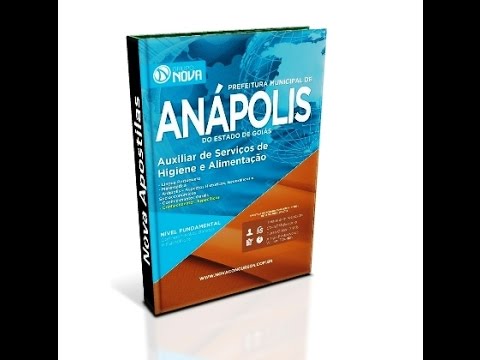 Apostila Anápolis 2015 - Auxiliar de Serviços de Higiene e Alimentação