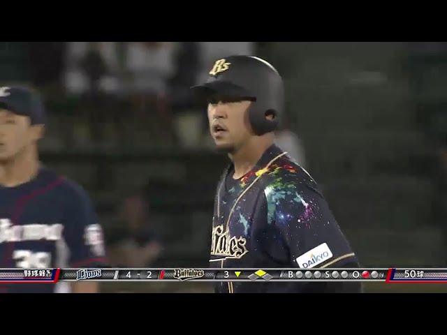 【3回裏】バファローズ・中島 追撃のタイムリー2ベースヒット!! 2016/8/23 Bs-L