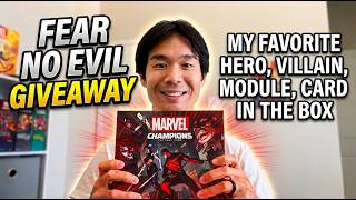 My Favorite Hero, Villain, Module, Card in Fear No Evil & GIVEAWAY Announcement