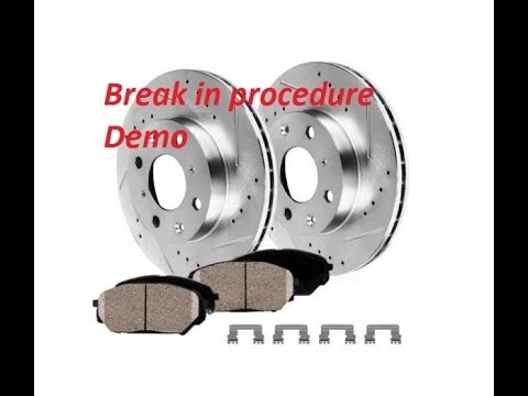 Brakemotive Drilled and Slotted Brake Rotors Break in Procedure Demo prevent warping