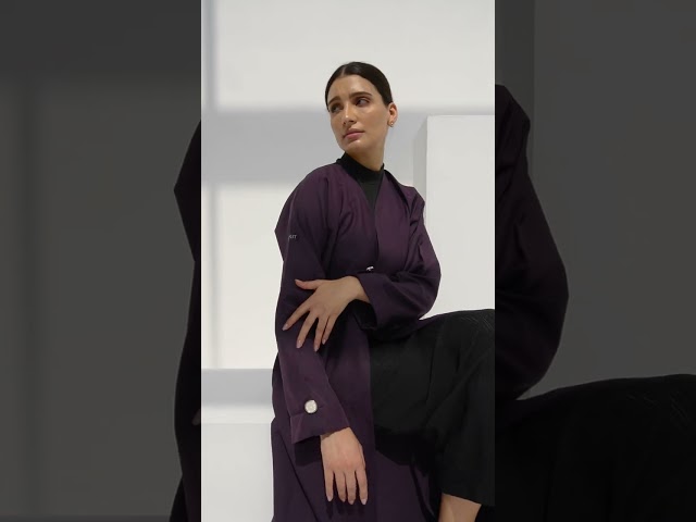 عباية بنفسجي أرجواني كلاسيكية
