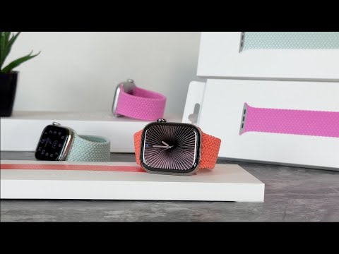 New 2025 Apple Watch BRAIDED SOLO LOOPS - Peony, Aquamarine, Tangerine