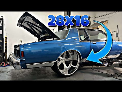 First to ever put 28x16 wheels on a Box Chevy Caprice