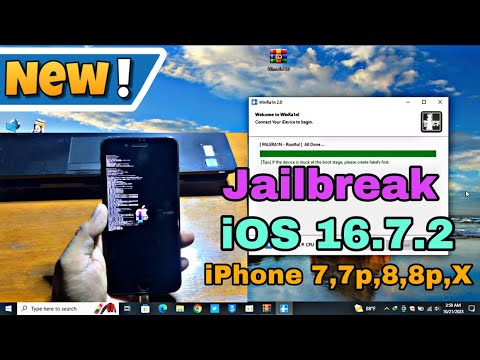 Jailbreak iOS 16.7.2 - iOS 15 on iPhone/iPad 7,7p,8,8p,X (Cydia support for iOS 16.7.2)