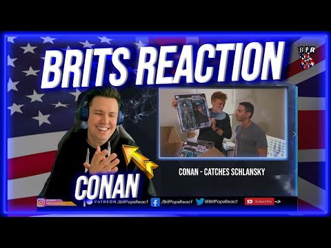 Conan Reaction - Catches Jordan Schlansky Coming In Late