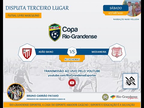 Disputa terceiro lugar Copa Rio-Grandense futsal 2021 - Adão baino x Medianeira