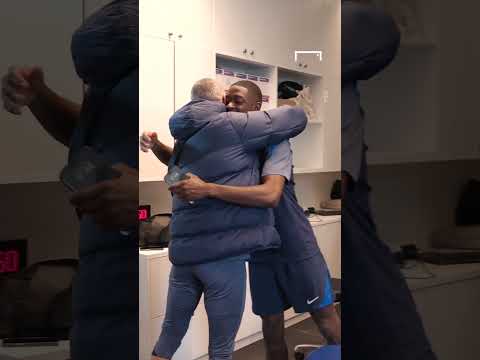 Luis Enrique was over the moon to see Ousmane Dembele and the Ballon d'Or 😅