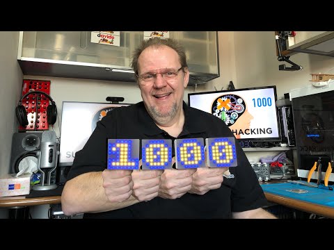 SH 47: Mille volte grazie in stile neopixel a matrice 8x8con contatore iscritti YT WIFI