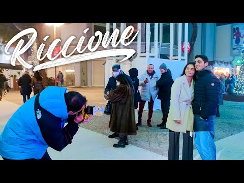 NIGHT RICCIONE Italy Virtual 4k Walking Tour around the City Travel Guide 3112 2 2 E