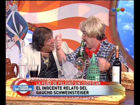 Gaucho Schweinsteiger, Anécdota "Lamas" -  Peligro Sin Codificar - 1º Programa