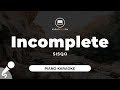 Incomplete - Sisqo (Piano Karaoke)
