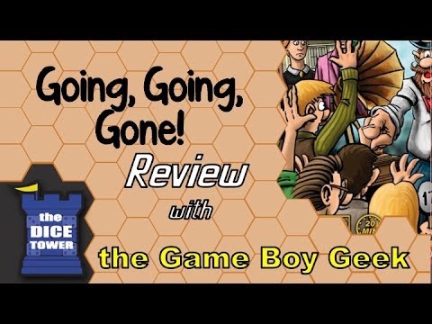 The Game Boy Geek (Dice Tower) Reviews Going Going Gone