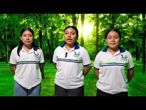 Las alumnas del Telebachillerato Estatal Número 24 Fray Bartolomé De las Casas Cuctiepá 