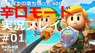 #01【監督】【ゼルダの伝説夢を見る島】動体視力の落ち切った40代が辛口モード実況プレイ