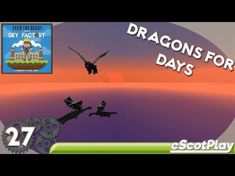 FTB Sky Factory 3 w/ cScot – Ep 27 : RFTools – Dragon Dimension