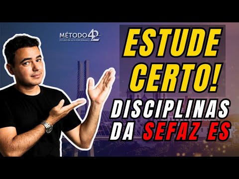 O que estudar para ser Auditor Fiscal da SEFAZ ES