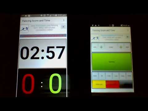 Fencing score and time Video