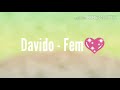 Davido - Fem (Official Lyrics Video)