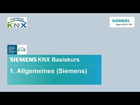 1 Siemens KNX Basiskurs – Allgemeine Einführung