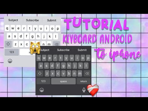 TUTORIAL KEYBOARD ANDROID TO IPHONE 😱❤️