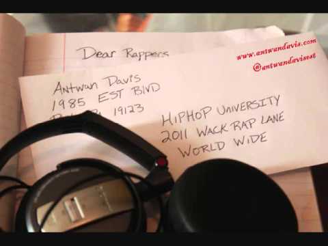 Antwan Davis "Dear Rappers"