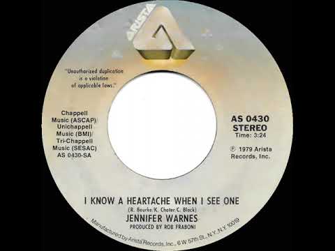1979 HITS ARCHIVE: I Know A Heartache When I See One - Jennifer Warnes (stereo 45)