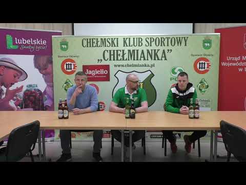 20.04.2019 Konferencja prasowa po meczu Chełmianka - Podlasie BP