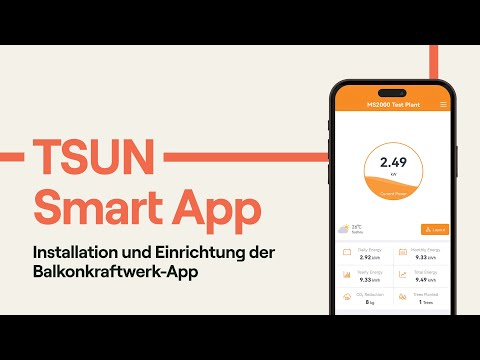 Balkonkraftwerk App | TSUN Smart App installieren und einrichten | priwatt