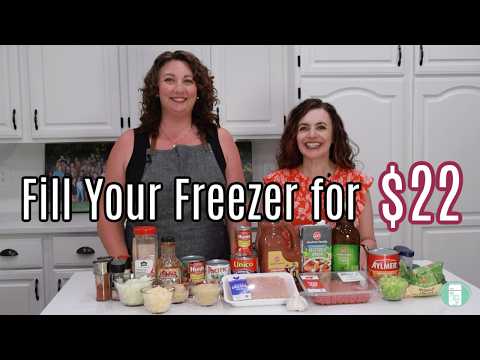 24 Frugal Freezer Meals for $22 | Extreme Budget Meal Prep
