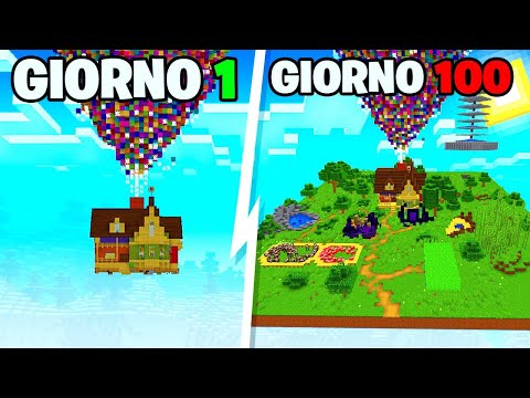 SOPRAVVIVO 100 giorni sulla MAPPA DI UP in MINECRAFT HARDCORE