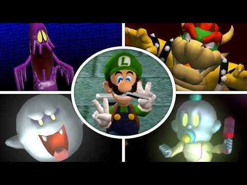 Luigi's Mansion HD - All Bosses (No Damage)