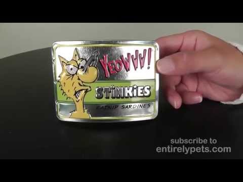 Yeowww! Tin of Stinkies Catnip Sardines (3-Pack) Video