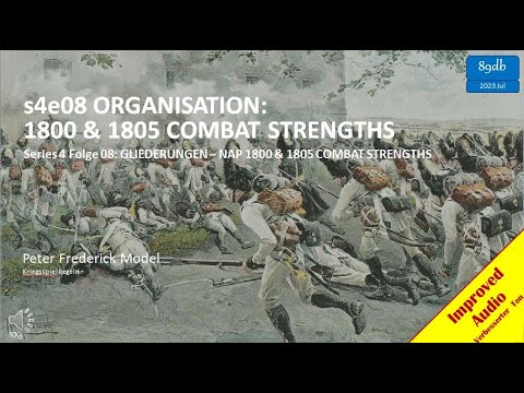 s4e08 ORGANISATION: 1800 & 1805 COMBAT STRENGTHS