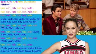 Hey Jude Glee Lyrics