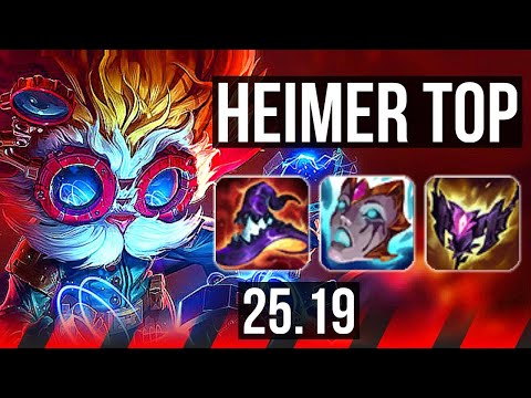 HEIMERDINGER vs YASUO (TOP) | 6 solo kills | EUW Master | 25.19