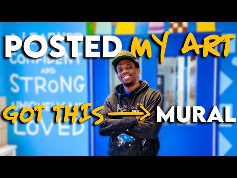 Posted My Art. Got This Mural | How Sharing My Work Opened New Doors