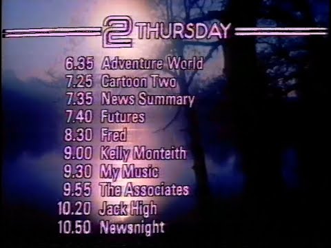 Wednesday 29th September 1982 - BBC2 - Newsnight - Kelly Monteith - Commonwealth Games - Closedown