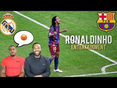 MY BROTHER FIRST TIME REACTING TO..Ronaldinho - Football's Greatest Entertainment(HE GOT MAD)