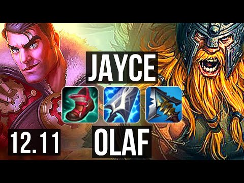 JAYCE vs OLAF (TOP) | 1000+ games, 1.2M mastery, 1/2/9 | NA Grandmaster | 12.11
