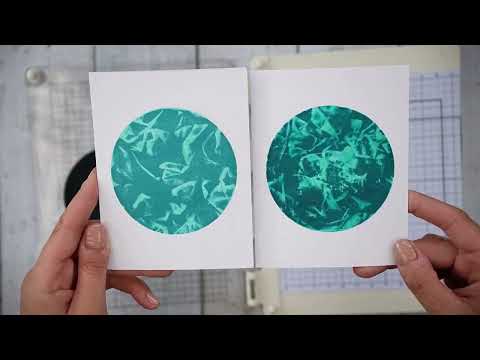 Trucchi per la creazione di biglietti: la tecnica dello scrunch con gli avanzi (1299).