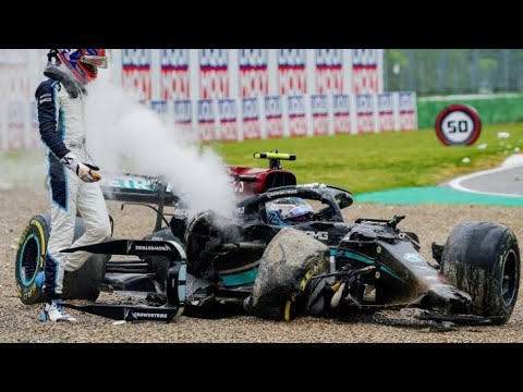 BOTTAS AND RUSSELL CRASH AT IMOLA! (EDIT)