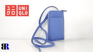 Uniqlo Faux Leather Wallet Mini Shoulder Bag - Unboxing | Blue