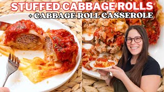 Classic Stuffed Cabbage Rolls + Lazy Cabbage Roll Casserole Recipe