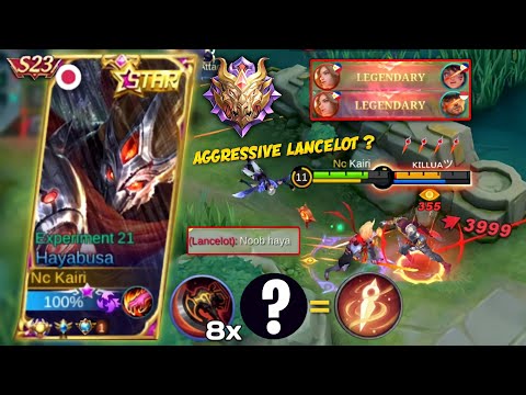 HAYABUSA VS. AGGRESSIVE PRO LANCELOT | TOP 1 GLOBAL HAYABUSA GAMEPLAY | MLBB