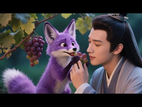 A greedy little fox steals grapes and falls for the master—1,000 years of waiting ends in sweet love