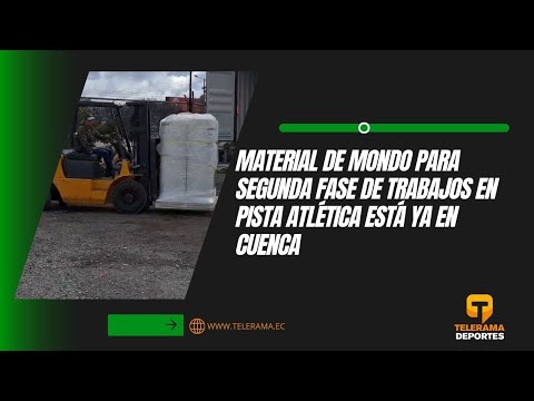 Material de mondo para segunda fase de trabajos en pista atlética está ya en Cuenca