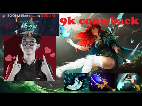 Mikoto #4 SEA Windranger mastery 9k comeback! Perfect shackle shots & Arcana 1924 Focus Fire damage!