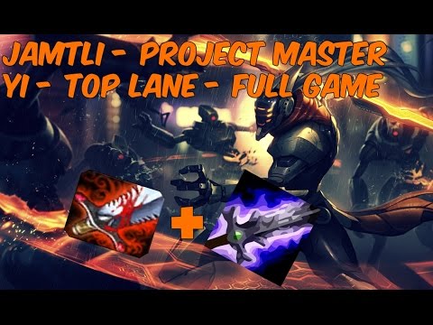 Jamtli | League of Legends Project Master Yi | Top Lane | Full Game | MASTER YI IS FUN!