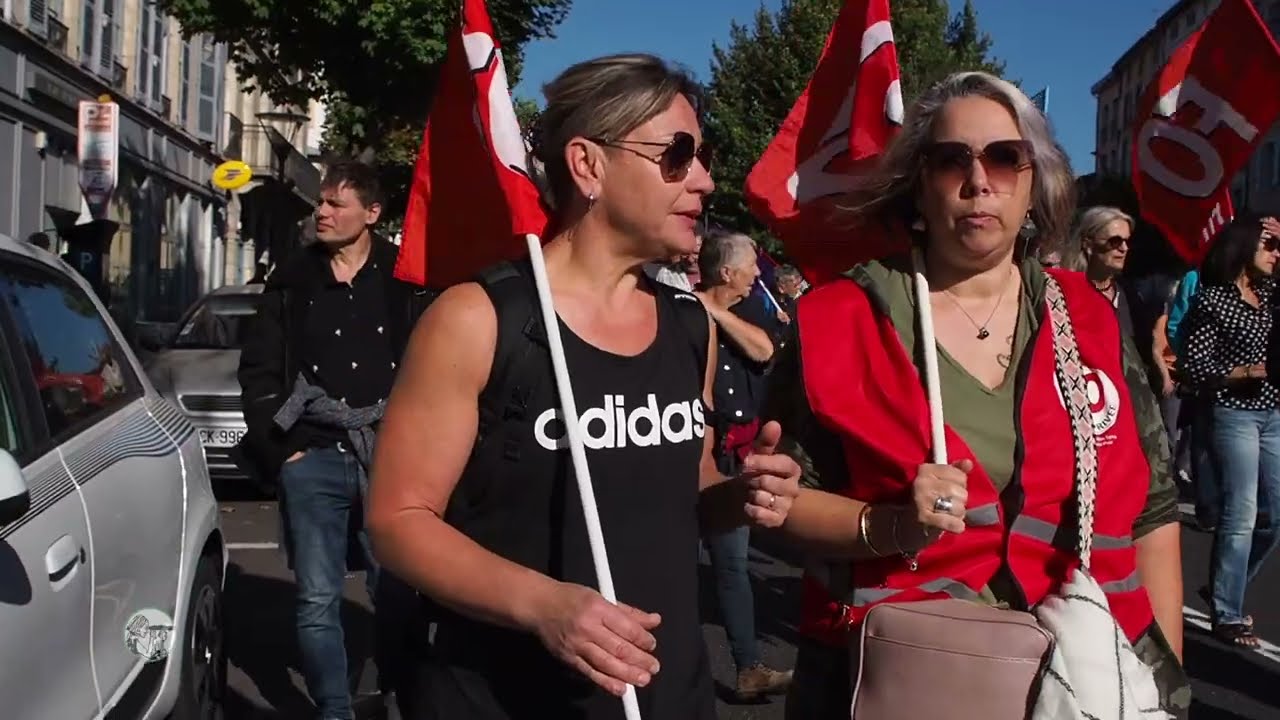 Manifestation pour l'augmentation et l'égalité des salaires