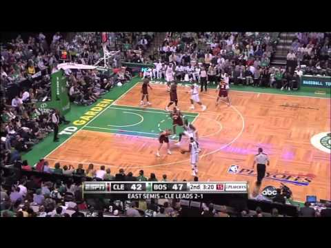 Rajon Rondo Triple Double highlights 29 points, 18 rebounds, 13 assists VS Cavaliers Game 4 2010 ECF